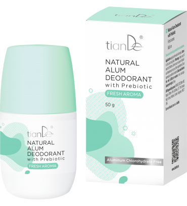 Natūralus alūno dezodorantas su prebiotikais, gaivaus aromato, 50 g