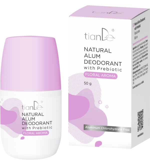 Natūralus alūno dezodorantas su prebiotikais, gėlių aromato, 50 g