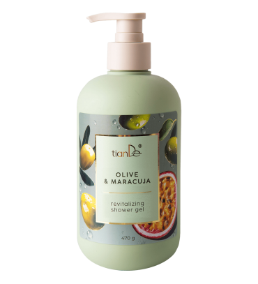 Gaivinanti alyvuogių ir pasiflorų dušo želė, 470 g