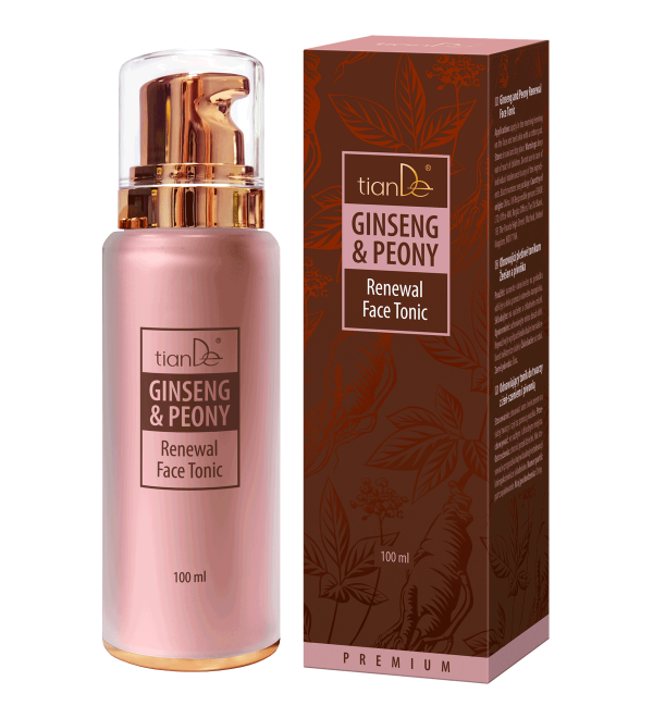 Regeneruojantis veido tonikas su ženšeniu ir bijūnais, 100 ml