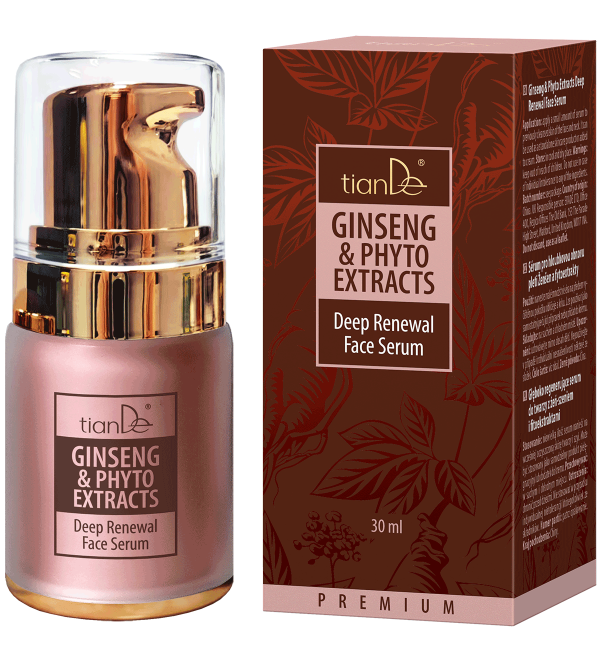 Giliai regeneruojantis veido serumas su ženšeniu ir fitoekstraktais, 30 ml 