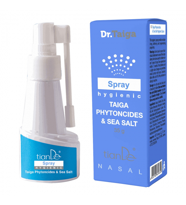 Taiga fitoncidų ir jūros druskos higieninis purškalas, 35 g