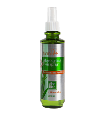 Purškiama plaukų formavimo priemonė su alavijais „Apimtis ir elastingumas“, 200 ml