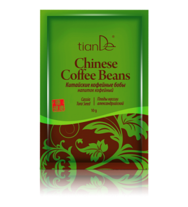 Maisto papildas  tianDe Chinese Coffee Beans  su tikrosiomis velniapupėmis